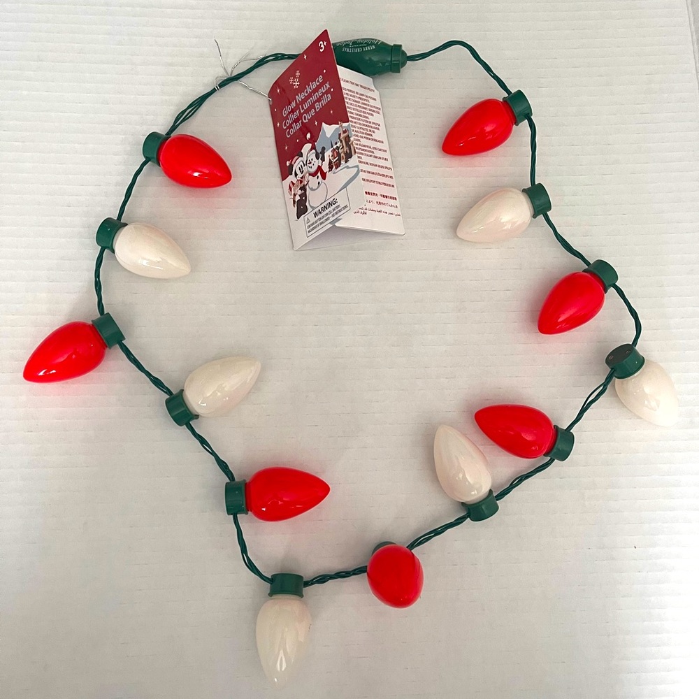 Disney Christmas Lights Necklace